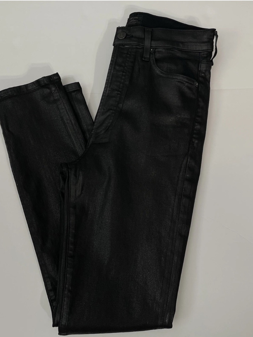 Citizens of Humanity Olivia High Rise Slim Ankle Jean Waxed Black